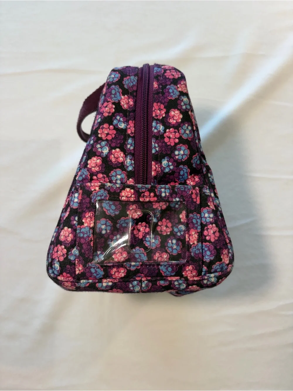 Vera Bradley‎ Purple Floral Quilted Carryall/ lunchbox